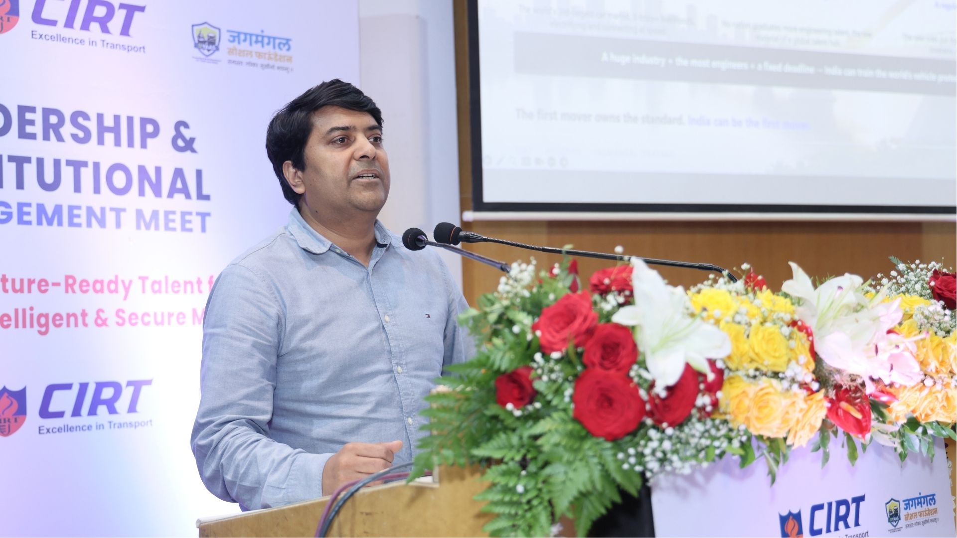 Dr. Sandeep Pachpande speaking at the event
