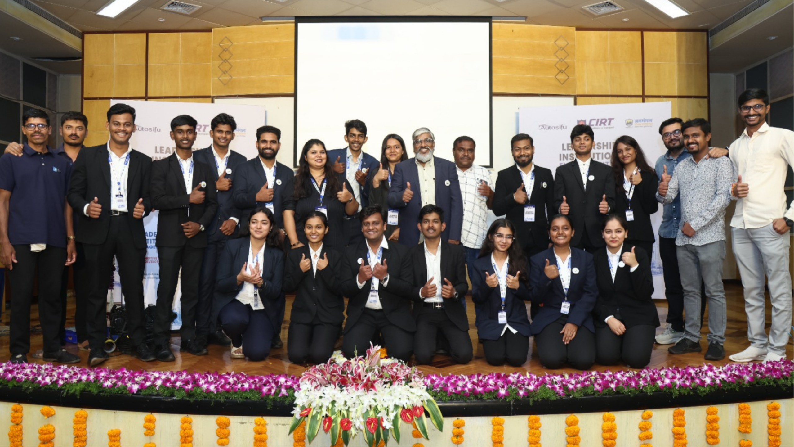 Young leaders and student volunteers in action